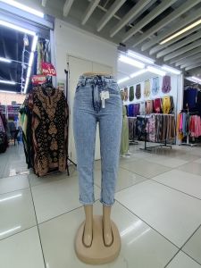 Mom fit jeans high waist full jeans 👖