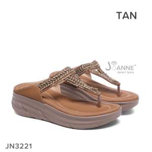 JOANNE Wedges Sandals Shoes Sepatu Wanita #JN3221