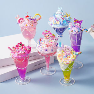 Childrens DIY Crystal Mud Ice Cream Cup Material Package Creative Handmade Dessert Ice Cream Girls Toys
