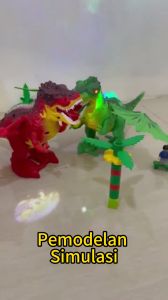 Mainan Robot Dinosaurus Proyeksi Tyrex Listrik Berjalan Bersuara Berlampu Tyrannosaurus Jurassic