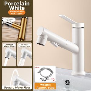 Pull-out Adjustable Temperature Basin Faucet