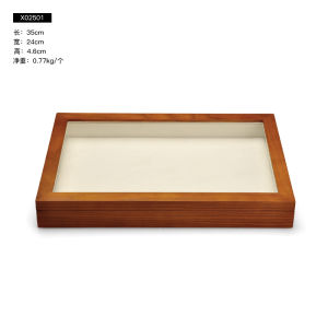 กล่องเครื่องประดับไม้เนื้อแข็งฝาคริลิคของขวัญวินเทจสำหรับสุภาพสตรี X025 รสชาติ สามารถใช้สำหรับการเก็บแหวนใหญ่ ชุดขนาด 24 กม. ด้วยความละเอียด 50 มม และถือผลต่อการ