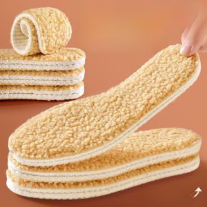 LINGMIAO | Womens Warm Wool Fleece Insoles Soft Bottom Comfortable