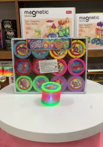 RAINBOW SPRING - B1219-T29X Lò xo cầu vồng hình Khủng long có đèn phát sáng (KT 7x7x6.5cm)