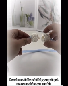 BB7 - Tali Pengikat Gorden Tali Gorden Tirai Model Mutiara Klip Dekorasi Jendela