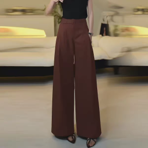 MEITESIJIAONU | Summer Lightweight High Waist Drape Anti-Wrinkle Womens Pants