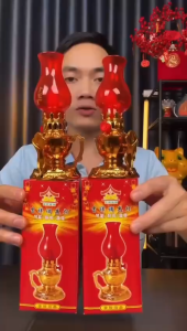 Đèn Thờ Cúng Dùng Pin Có Nút Bật Công Tắc Tiện Lợi Đèn Led Để Bàn Chạm Khắc Tinh Xảo Kiểu Dáng Sang Trọng Gọn Nhẹ Dễ Dùng