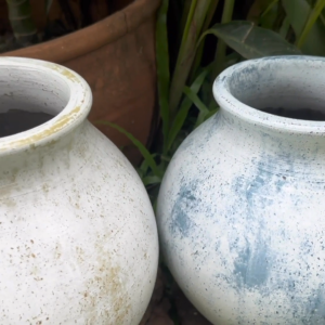 แจกันดินเผาทรงอ้วนเตี้ยปากตัด ขนาด 25 x 23 cm - 25x23cm Dinosaur Footprint Stone Coaster