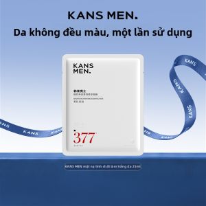 KANS | Mặt Nạ Dưỡng Da Kiểm Soát Dầu Chống Nhăn và Làm Săn Chắc Cho Nam 3 Miếng