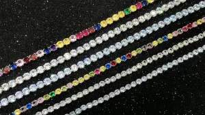 Simple Iced Out Tennis CZ Choker Necklace for Women Men Crystal Short Chain on Neck Hip Hop Trend Accessories Jewelry OHN016