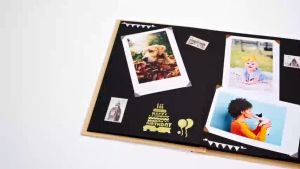 Hardcover Accordion Folding Page Kraft Paper Stretchable Scrapbook Album Couple Classmate Memory Book Handmade Gifts