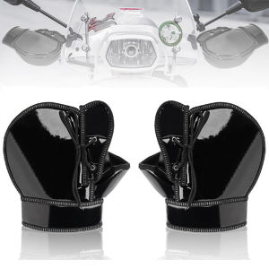 1Pair Motorcycle Warm Handlebar Cover Winter Electric Vehicles Windshield Gloves Windproof Motorbike Scooter Handlebar Muffs