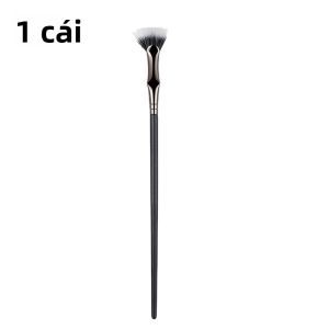 Cọ Chuốt Mi Hình Quạt Góc Cạnh Cọ Chuốt Mi Mini Hình Quạt Cong Với Vỏ Bảo Vệ Cán Gỗ Dụng Cụ Tạo Điểm Nhấn Cho Mắt