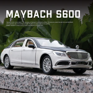 Mô Hình Xe Hơi Hợp Kim Maybach S600 Tỷ Lệ 1:24 Bộ Sưu Tập Âm Thanh Xe Hơi Đúc Khuôn Quà Tặng Sinh Nhật Cho Trẻ Em Đồ Chơi Bé Trai Bằng Kim Loại
