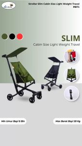 Junior Labeille HL6601 Baby Stroller Cabin Light Weight Travelling Kereta Dorong Lipat Bayi Anak
