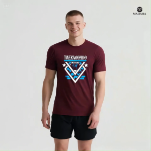 Madaha Kaos Baju Dry fit Jersey Olahraga Taekwondo Bushido Figther