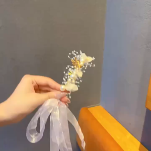 YADORNOS Mahkota Bunga Berpita Mutiara untuk Wanita - Gaya Hutan dengan Warna-warni Elok Sempurna untuk Pertunjukan atau Pesta