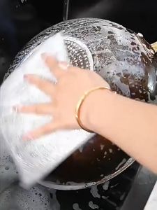 1PCS Stainless Steel Wire Mesh Cleaning Cloth Wire Rag Washable Grease Remover Wipes Kitchen Towel Kain Dawai Besi Dapur