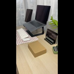 Conex แท่นวาง Notebook แนวตั้ง 5 ช่อง ขาตั้ง กำหนดอะลูมิเนียม สุดมัดและปรับความกว้างได้ สำหรับ Laptop Tablet Stand