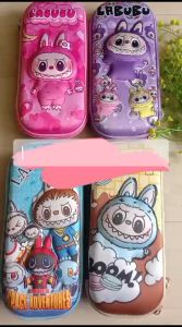 Kotak Pensil 3D Timbul Karakter Labubu Tempat Penyimpanan Alat Tulis Anak Sekolah Impor Premium EVA