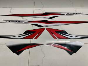 Bộ tem honda Airblade 125 2013 màu đỏ đen hàng nhập Thái Lan theo xe nhập thái chất lượng cao dành riêng cho dòng xe này tem in lụa hàng 3 lớp màu sắc cực đẹp và bềngiá bán cực tốt bán lẻ như bán sỉ