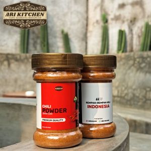 Chili Powder Organik 55gr Bubuk Cabe Pedas Cabai Extra Hot 100% Murni Tanpa Bahan Campuran HALAL Asli Ari Kitchen Kualitas Premium Rempah Original Indonesia