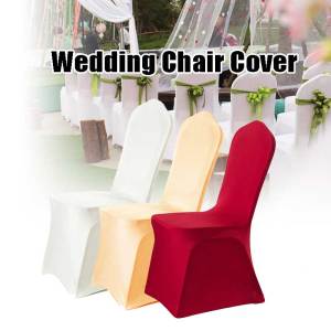 Universal Elastic Wedding Chair Cover Elastic One-piece Chair Cover For Hotel Banquet
