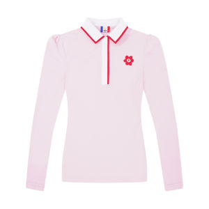 Castelbajac Artistic Fashion Golf Long Sleeve Polo Shirt Womens Autumn Season Casual Elegance Classic Turn-down Collar T-shirts