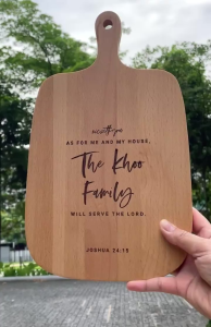 [SG] Personalised Customised Engraved Wooden Chopping Board Fathers Day Gift Mothers Day Gift Kitchen Gift