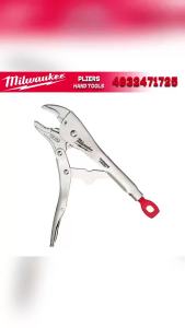 Milwaukee | MILWAUKEE 10" Torque Lock Curved Jaw Locking Pliers 250 MM Lightweight Multi Functional Locking Pliers 4932471725/48-22-3420