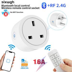 Bluetooth Smart Socket UK Plug Socekt RF2.4G Wireless Remote Control Socket with EWewLink App Timed Socket Switch
