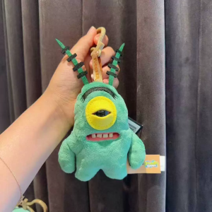 Fuggler | 2026  Original Fuggler Spongebob and Patrick Keychain Plush Toys Funny Ugly Teeth Monsters Stuffed Animal Doll Collectible Kids