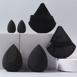 ชุดฟองน้ำแต่งหน้า 6 ชิ้น ฟองน้ำบิวตี้เอ็กซ์ขนาดเล็ก ฟองน้ำพัฟสำหรับลงแป้ง ฟองน้ำพัฟสำหรับลงรองพื้น คอนซีลเลอร์ อุปกรณ์แต่งหน้า