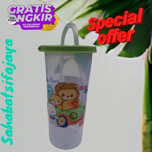 gelas minum anak dengan sedotan 280ml/botol minum lion star ori