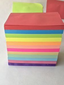 Fluorescent Large Size Sticky Notes Colorful Expandable Random Adhesive Business Supplies Cultural Goods Paper Sheets