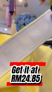 Romantika Curtain Viral French Pleat Hook Satin Plain Colour Curtain READY STOCK Langsir Siap Sedia Polos Curtain Ready Made140x260cm 门帘窗帘落地窗帘卧室寝室 房间客厅 挂钩窗帘