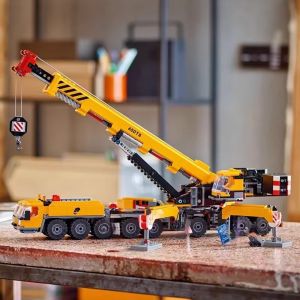 Third Party Compatible Sets City Series Building Blocks 60409 Mobile 16-Wheel Yellow Crane Hoisting machine Childrens Toys Gift