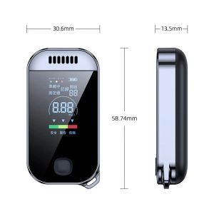 kebidumei | Máy Kiểm Tra Nồng Độ Cồn Không Tiếp Xúc Sạc USB Màn Hình Kỹ Thuật Số LED Máy Đo Nồng Độ Cồn Cầm Tay Cho Phụ Kiện An Toàn Ô Tô