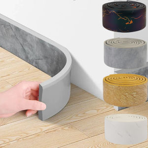 2M Waterproof enclosure Self adhesive Skirting Line 3D Wall Sticker Thickened Anti-collision Decoration Kids Corner Line
