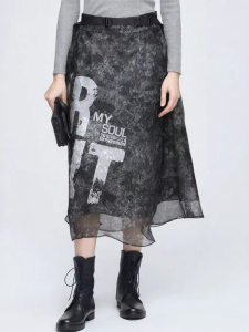 S·DEER | Chân Váy A-line In Chữ Độc Đáo
