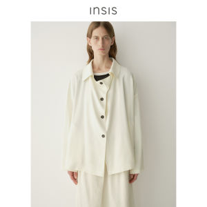 INSIS FEMME | Elegant Retro Tencel Linen Swing A-line Short Trench Coat