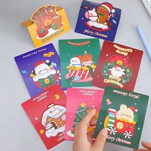 THIỆP CHÚC MỪNG GIÁNG SINH NOEL KÈM PHONG BAO ĐỎ - MÃ F