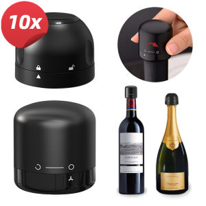 New Style Vacuum Wine Stoppers Reusable Champagne Bottle Stoppers Wine Sealer Cap Set Leak-proof Preserver for Wine Plug Tools