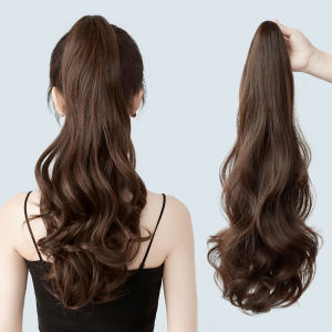 Tóc Đuôi Ngựa Giả Dài Xoăn Cho Nữ Tóc Đuôi Ngựa Giả Tự Nhiên Nhẹ Phong Cách Tự Nhiên Dây Buộc Tóc Giả Kiểu Đuôi Ngựa