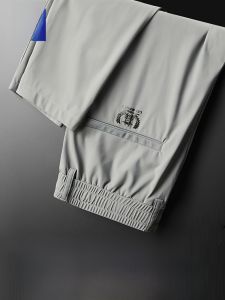 Quần dài nam Lormen mùa hè mỏng rộng rãi ống đứng bằng lụa băng thoáng khí thể thao nhanh khô quần dài nam