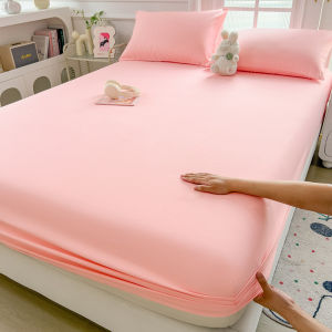 All Inclusive Slip-resistant Water Washed Cotton Solid Color Bed Skirt