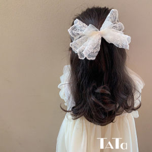 น่ารัก เล็ก เด็กผู้หญิง กิ๊บติดผม ลูกไม้ ปมผีเสื้อ ตาข่าย เครื่องประดับผมเด็กไม่ทําลายหลังศีรษะ กิ๊บติดผม S เด็กผู้หญิง S