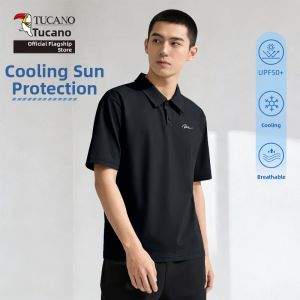 TUCANO | Summer Mens Business Casual T-Shirt Breezy Breathable Sun Protection