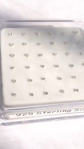 Khuyên Mũi Bạc S925 Đính Đá