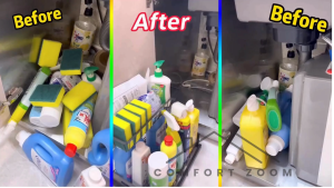 2-Tier Under Sink Organizer / Pull Out Cabinet Organizer / Kitchen Bathroom Sink Organizers and Storage